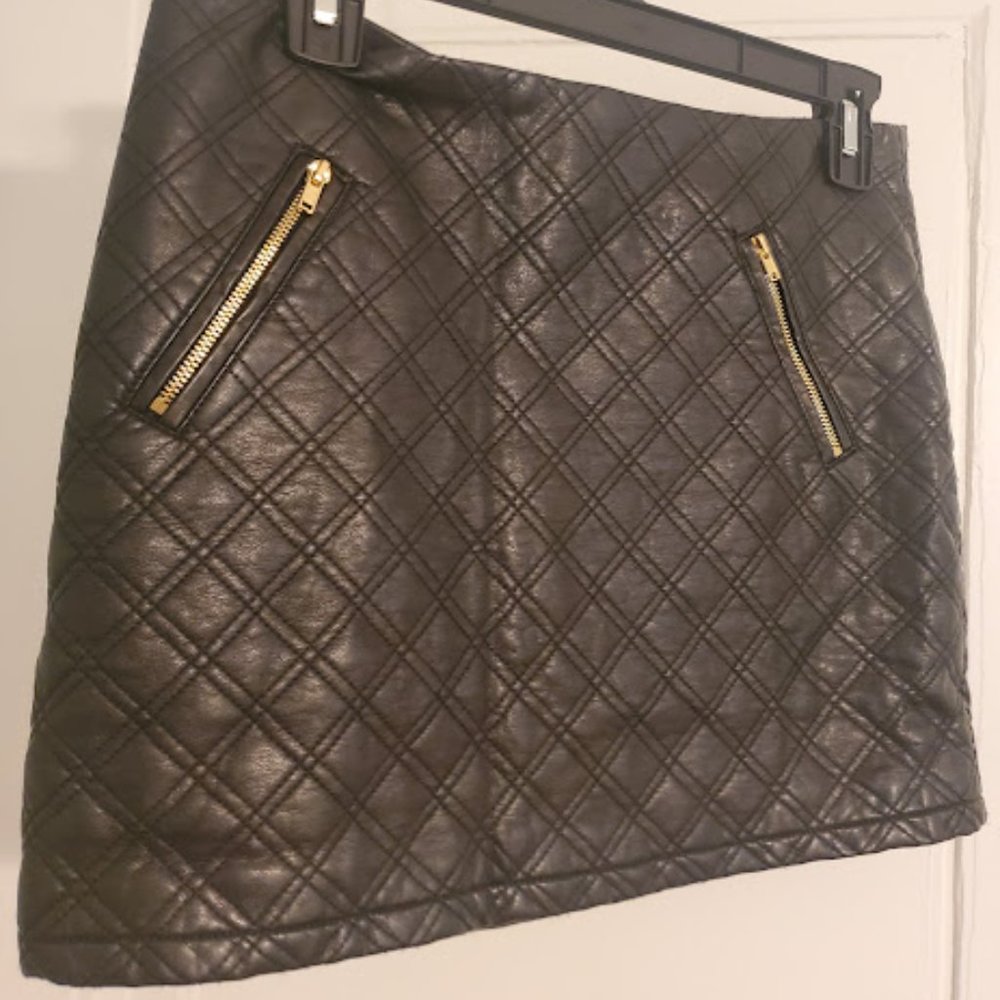 Express Faux Leather Mini Skirt